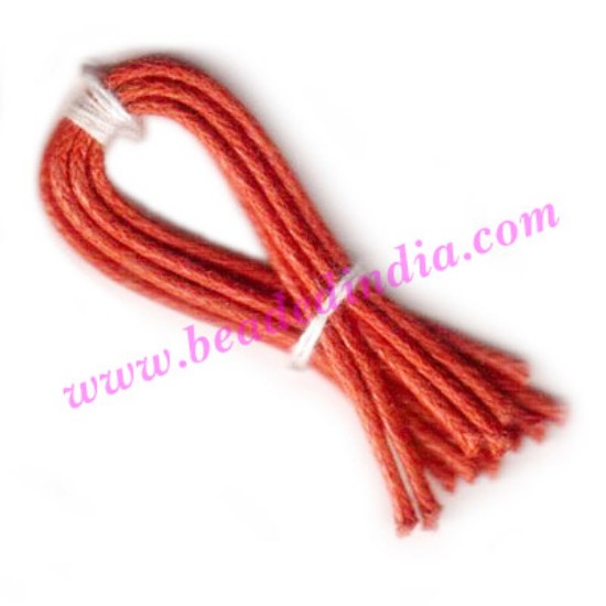 Picture of Cotton Wax Cords 1.0mm (one mm) Round