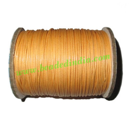 Picture of High quality round cotton waxed cords 1.0mm (one mm)