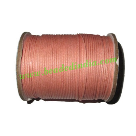 Picture of High quality round cotton waxed cords 1.0mm (one mm)