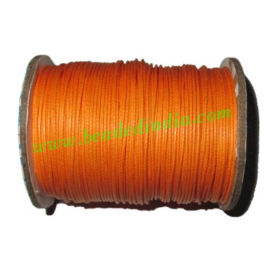 Picture of High quality round cotton waxed cords 4.0mm (four mm)