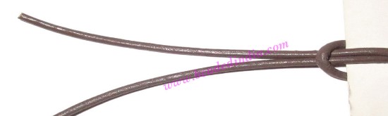 Picture of Leather Cords 0.5mm (half mm) round, regular color - tan.