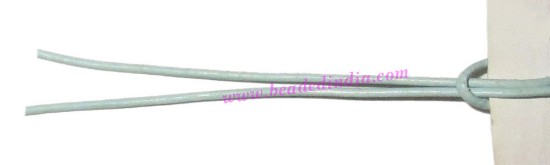 Picture of Leather Cords 0.5mm (half mm) round, regular color - sky blue.