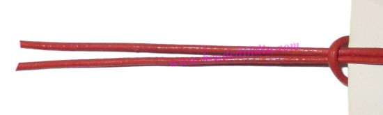 Picture of Leather Cords 0.5mm (half mm) round, regular color - magenta.