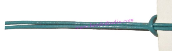 Picture of Leather Cords 0.5mm (half mm) round, regular color - turquoise.