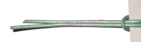 Picture of Leather Cords 0.5mm (half mm) round, metallic color - shell.