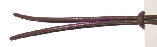 Picture of Leather Cords 0.5mm (half mm) round, regular color - walnut.