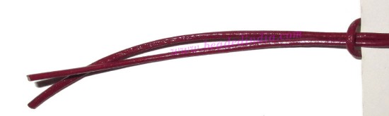 Picture of Leather Cords 0.5mm (half mm) round, regular color - cherry.