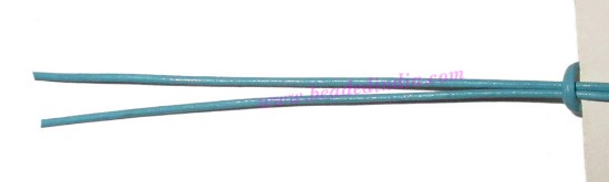 Picture of Leather Cords 0.5mm (half mm) round, regular color - light turquoise.