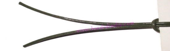 Picture of Leather Cords 0.5mm (half mm) round, regular color - military green.