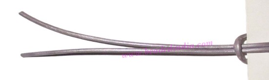 Picture of Leather Cords 0.5mm (half mm) round, metallic color - purple.