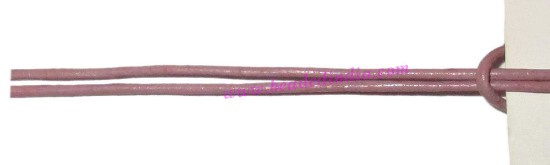 Picture of Leather Cords 1.0mm (one mm) round, regular color - pale purple.