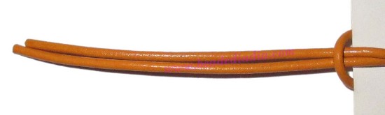 Picture of Leather Cords 1.0mm (one mm) round, regular color - marigold.