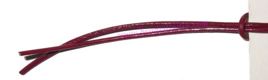 Picture of Leather Cords 1.0mm (one mm) round, regular color - cherry.