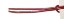 Picture of Leather Cords 1.5mm (one and half mm) round, metallic color - regal red.