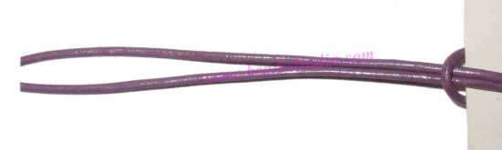 Picture of Leather Cords 1.5mm (one and half mm) round, regular color - lilac.