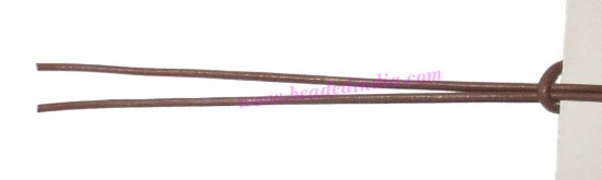 Picture of Leather Cords 1.5mm (one and half mm) round, regular color - camel.