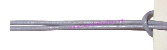 Picture of Leather Cords 2.0mm (two mm) round, regular color - lavender.