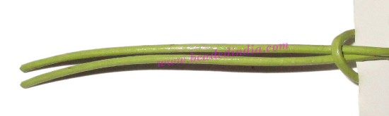Picture of Leather Cords 2.0mm (two mm) round, regular color - parrot green.