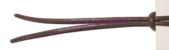 Picture of Leather Cords 2.0mm (two mm) round, regular color - walnut.