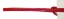 Picture of Leather Cords 2.5mm (two and half mm) round, regular color - red.