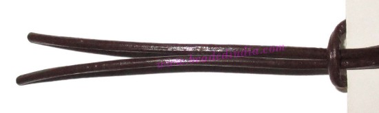 Picture of Leather Cords 2.5mm (two and half mm) round, regular color - chocolate.