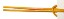 Picture of Leather Cords 5.0mm (five mm) round, regular color - yellow.