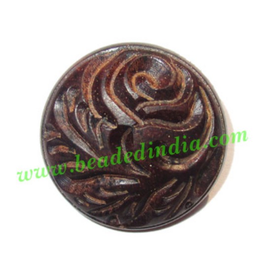 Picture of Handmade wood buttons, size : 20mm