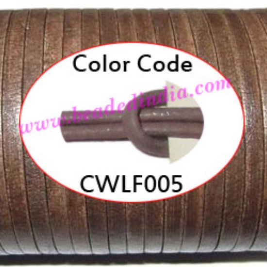 Picture of Leather Cords 1.5mm flat, regular color - dusty plum.