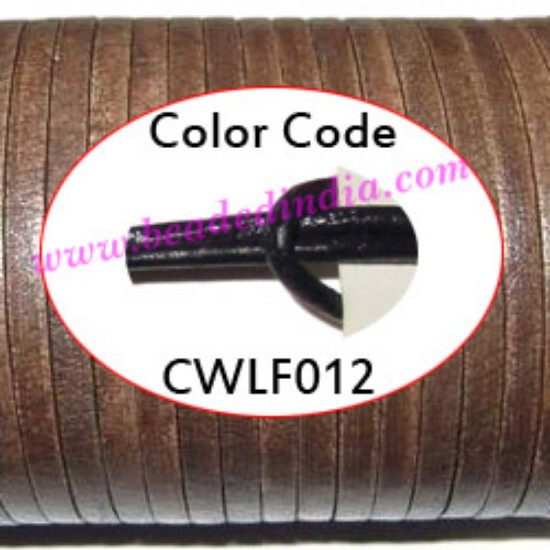 Picture of Leather Cords 2.5mm flat, regular color - violet.