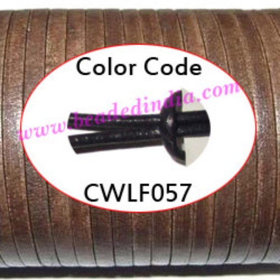 Picture of Leather Cords 2.5mm flat, regular color - light violet.
