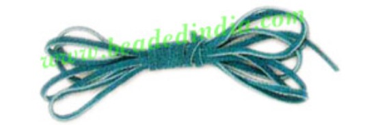 Picture of Flat Suede Leather Cords 3.0mm, Color - Dark Turquoise.