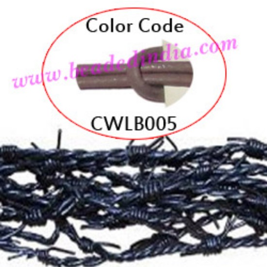Picture of Barb Wire Leather Cords 1.0mm round, regular color - dusty plum.