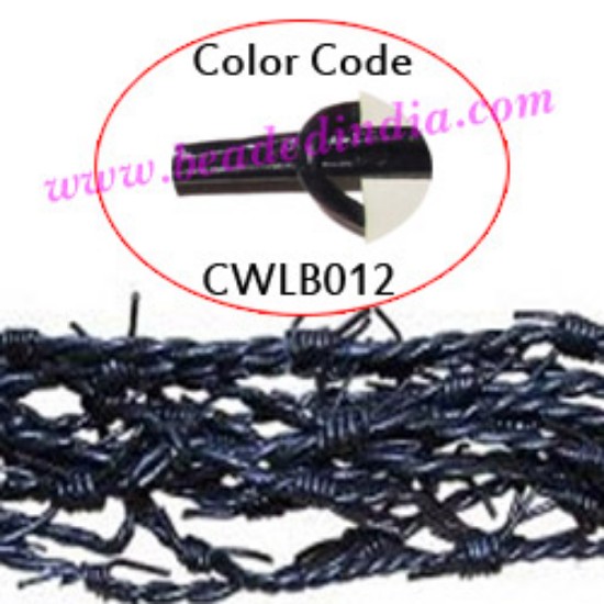 Picture of Barb Wire Leather Cords 1.0mm round, regular color - violet.