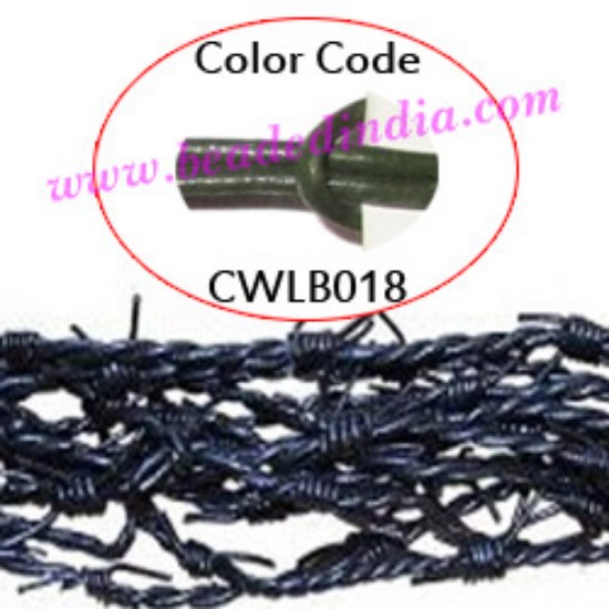 Picture of Barb Wire Leather Cords 1.0mm round, regular color - bottle green.