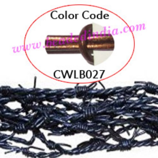 Picture of Barb Wire Leather Cords 1.0mm round, metallic color - bronze.