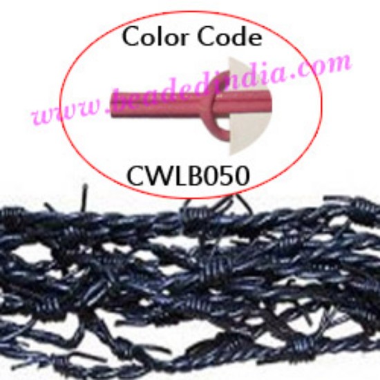 Picture of Barb Wire Leather Cords 1.0mm round, regular color - pink.