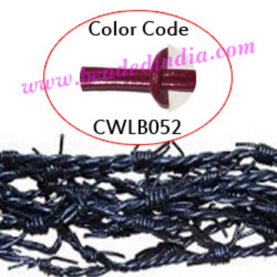 Picture of Barb Wire Leather Cords 1.0mm round, regular color - cherry.