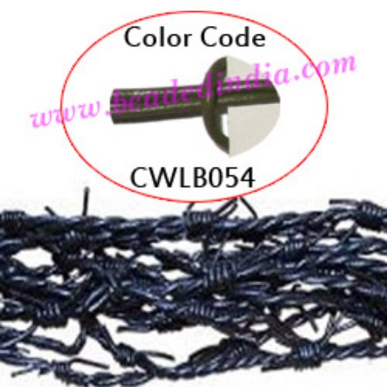 Picture of Barb Wire Leather Cords 1.0mm round, regular color - mehandi.