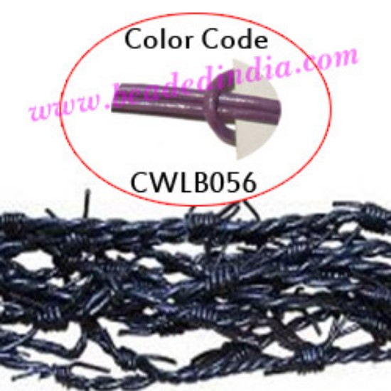 Picture of Barb Wire Leather Cords 1.0mm round, regular color - lilac.