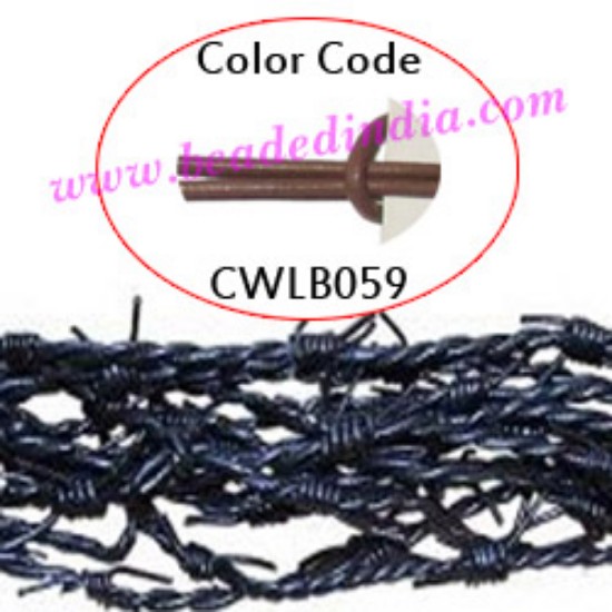 Picture of Barb Wire Leather Cords 1.0mm round, regular color - camel.