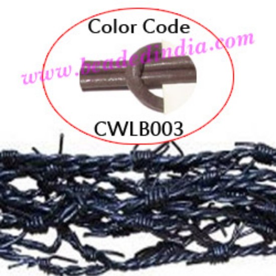 Picture of Barb Wire Leather Cords 1.5mm round, regular color - tan.