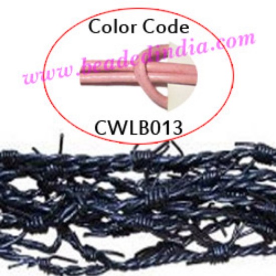 Picture of Barb Wire Leather Cords 1.5mm round, regular color - baby pink.