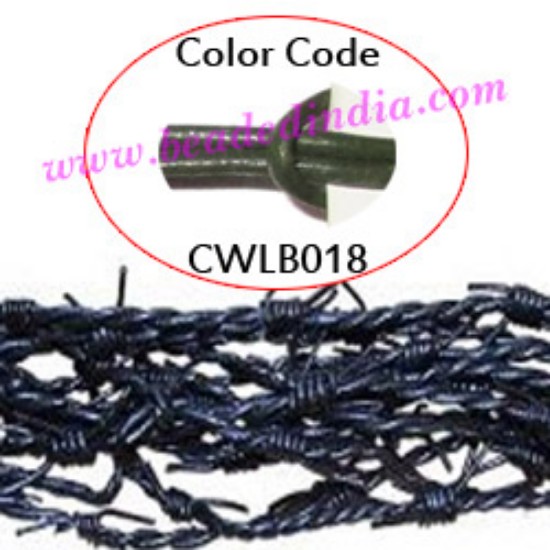 Picture of Barb Wire Leather Cords 1.5mm round, regular color - bottle green.