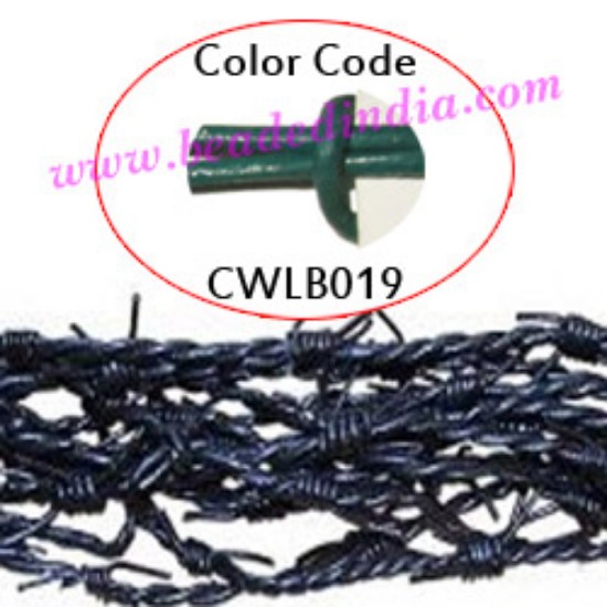 Picture of Barb Wire Leather Cords 1.5mm round, regular color - leaf green.