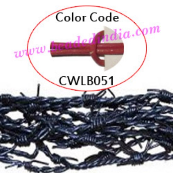 Picture of Barb Wire Leather Cords 1.5mm round, regular color - deep pink.
