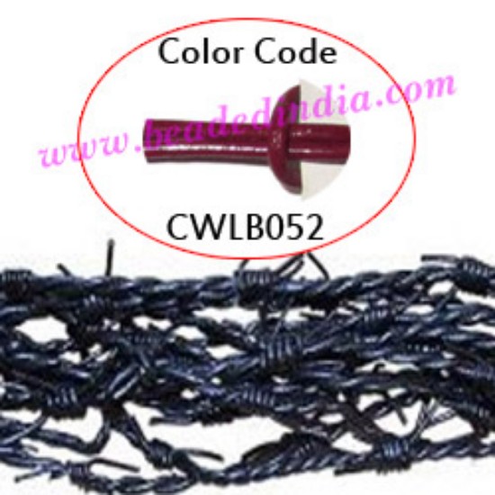 Picture of Barb Wire Leather Cords 1.5mm round, regular color - cherry.