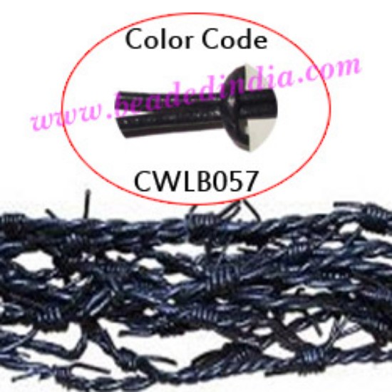 Picture of Barb Wire Leather Cords 1.5mm round, regular color - light violet.