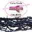 Picture of Barb Wire Leather Cords 2.0mm round, metallic color - magenta.