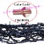 Picture of Barb Wire Leather Cords 2.0mm round, metallic color - faded pink.