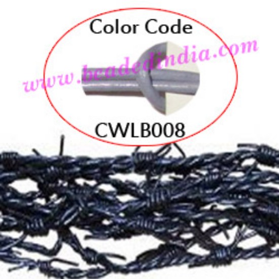 Picture of Barb Wire Leather Cords 2.5mm round, regular color - lavender.